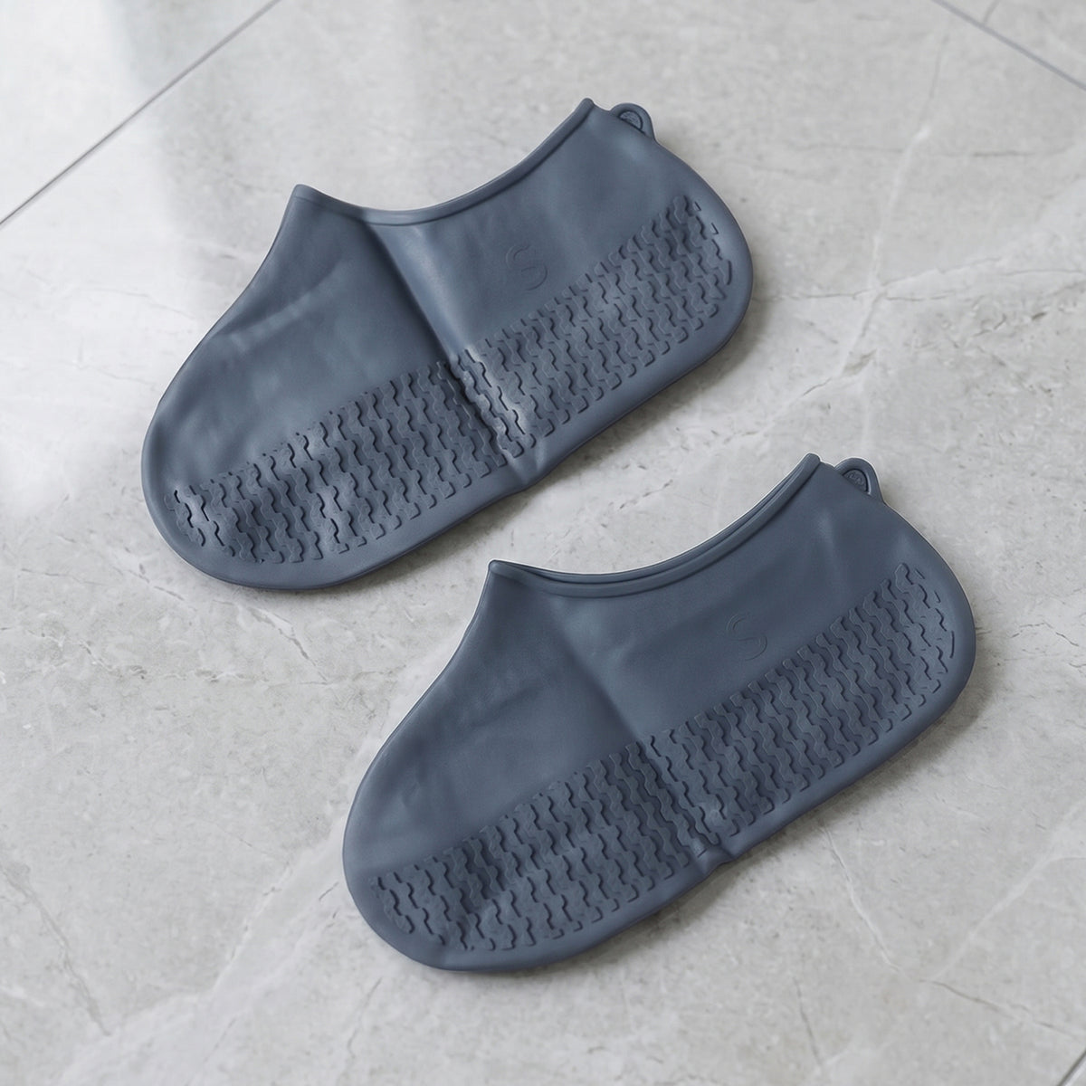 Waterproof Silicone Rain Shoe Cover 23 Cm Small Anti Slip Navy Blue (1 Pair)