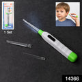 5-in-1 Led Flashlight Earpick With Interchangeable Transparent Ear Wax Removal Heads