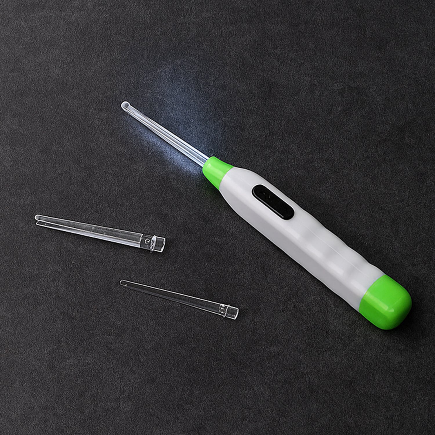 5-in-1 Led Flashlight Earpick With Interchangeable Transparent Ear Wax Removal Heads