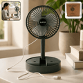 Usb Table Fan Portable Desk Cooling Fan With Adjustable Stand For Office (1 Pc)